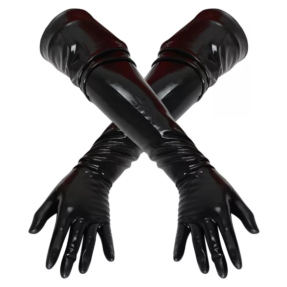 LATEX - mănuși lungi unisex - latex negru
