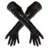 LATEX - mănuși lungi unisex - latex negru