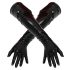 Mănuși unisex lungi din latex (negru) - XL