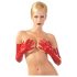 LATEX - mănuși lungi unisex (roșii) - XL