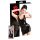 Rochie mini fără mâneci din latex (neagră) - L