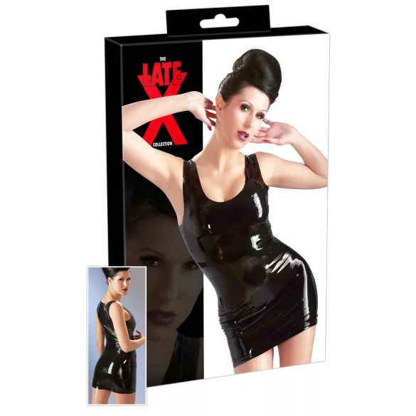 LATEX - rochie mini fără mâneci - negru - L