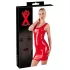 LATEX - rochie mini fără mâneci - latex roșu - XL