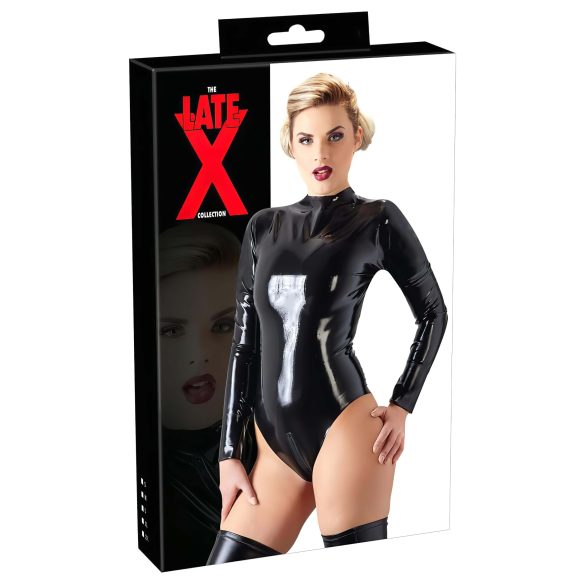 LATEX - body dama cu mânecă lungă (negru) - L