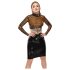 LATEX - top din latex transparent (transparent-negru) - S-L