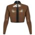 LATEX - top din latex transparent (transparent-negru) - S-L