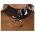LATEX - top din latex transparent (transparent-negru) - S-L