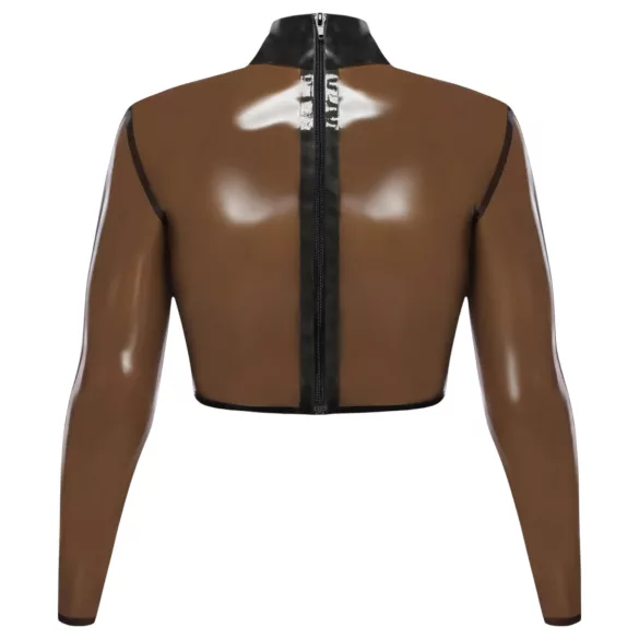LATEX - top latex transparent - negru transparent - M