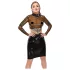 LATEX - top latex transparent - negru transparent - L