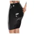 LATEX - fustă midi din latex (negru) - 2XL