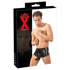 LATEX - boxeri cu mânecă pentru penis - latex negru