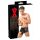 LATEX - boxeri + protecție penis (negru)