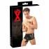 LATEX - boxeri cu mânecă pentru penis - latex negru - L/XL