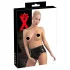 LATEX - chiloți femei cu prezervativ vaginal - latex negru