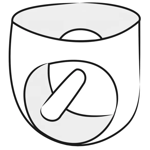 Latex - chilot masculin cu dildo anal interior pentru penis - negru