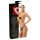 LATEX - chilot exterior + 2 dildo-uri interioare - negru (S-L)