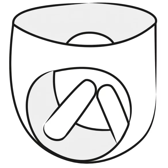 LATEX - chiloți damă cu 2 dildouri interne umflabile - latex negru