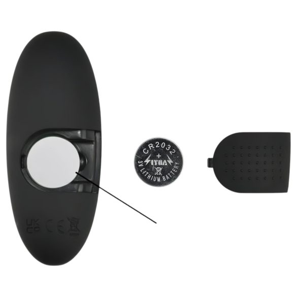 Mrow - vibrator anal cu radio și lumină - negru