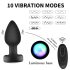 Mrow - Vibrator Anal Iluminat cu Radio (Negru)