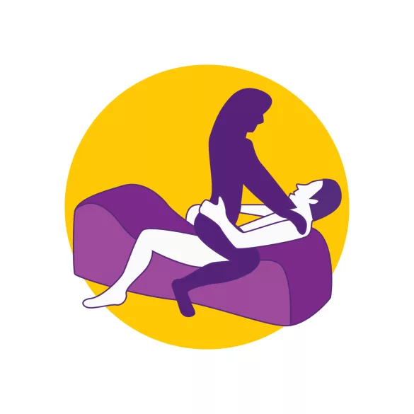 Perna Magic Desirel - canapea sexuală gonflabilă - mare (albastră)