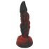Dildo OgazR Hell Dong - texturat - 20 cm (roșu)