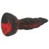 Dildo OgazR Hell Dong - texturat - 20 cm (roșu)