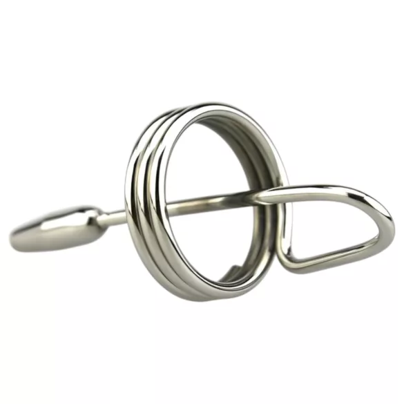 DeepRing - dilatator cu inel - metalic - 9 cm - argintiu