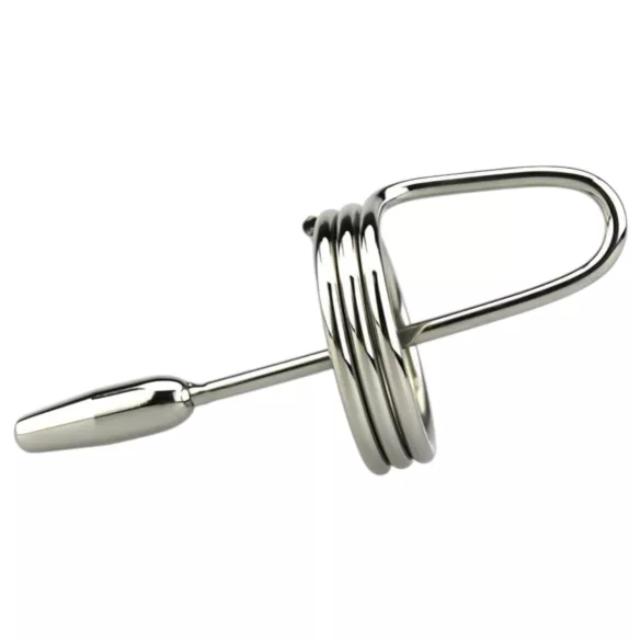 DeepRing - dilatator cu inel - metalic - 9 cm - argintiu