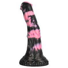 Bad Horse - dildo silicon cal, 18cm (negru-roz) Bad Horse - dildo silicon cal, 18cm (negru-roz)