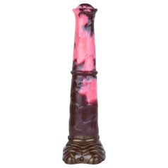 Bad Horse - dildo cal siliconic 24cm (maro-roz) Bad Horse - dildo cal siliconic 24cm (maro-roz)
