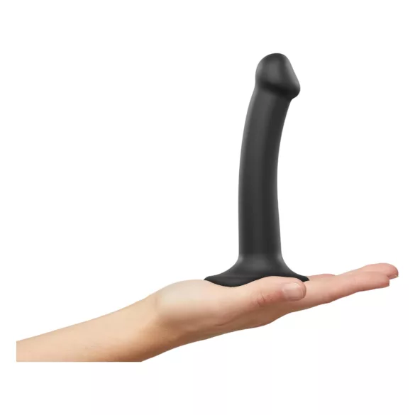 Strap-on-me Dual S - dildo cu două straturi - negru