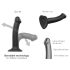 Strap-on-me Dual S - dildo cu dublu strat (negru)