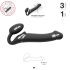Strap-on-me M - vibrator cu centură - mărime medie (negru)