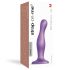 Strap-on-me Curvy M - dildou ondulat, ventuză (mov)