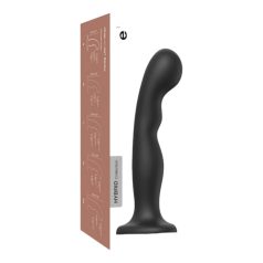 Strap-on-me P&G L - dildo curbat cu ventuză (negru)