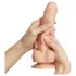 Strap-on-me S - dildo cu două straturi, cu ventuză (culoarea pielii)