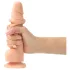 Strap-on-me M - dildo cu două straturi, cu ventuză (culoarea pielii)