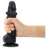 Strap-on-me S - Dildo cu ventuză dublu stratificat (negru)