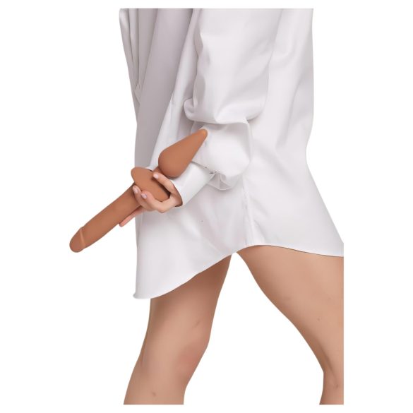 Strap-on-me Switch Realistic S - Dildo 2în1 din silicon (natur)