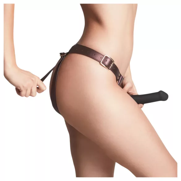 Strap-on-me - chiloței pentru dildou atașabil - XS-XXL (maro)