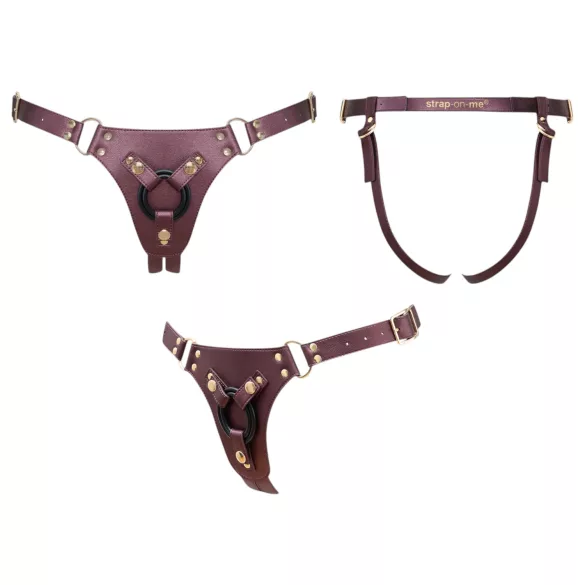 Strap-on-me - chiloței pentru dildou atașabil - XS-XXL (maro)