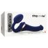 Strap-on-me S - vibrator cu unde de aer, cu ham - (albastru)
