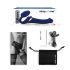 Strap-on-me M - vibrator cu curea - stimulare cu unde de aer - albastru