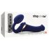Strap-on-me M - vibrator cu curea - stimulare cu unde de aer - albastru
