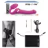 Strap-on-me M - vibrator cu curea, cu unde de aer (roz)