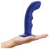 Strap-on-me M - vibrator impermeabil, pulsatil G-spot (albastru)