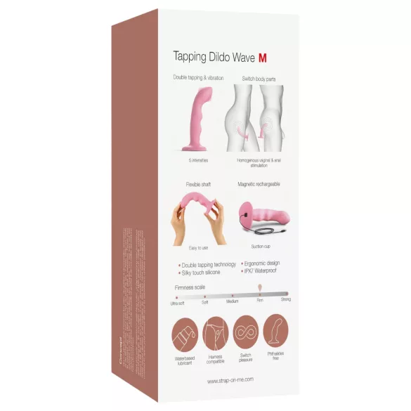 Strap-on-me M - G-spot vibrator pulsator rezistent, roz (pink)