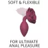 Love to Love Open Roses M - plug anal din silicon (roșu)