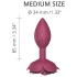 Love to Love Open Roses M - plug anal din silicon (roșu)