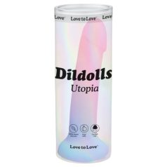 Dildolls Utopia - dildo din silicon cu ventuză (colorat)